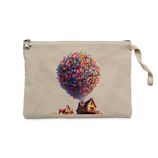 Balloon House Krem Clutch Astarlı Cüzdan / El Çantası