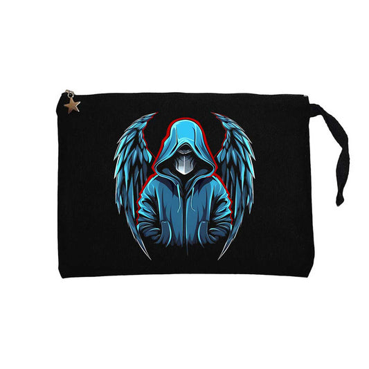 Depressed Angel Siyah Clutch Astarlı Cüzdan / El Çantası