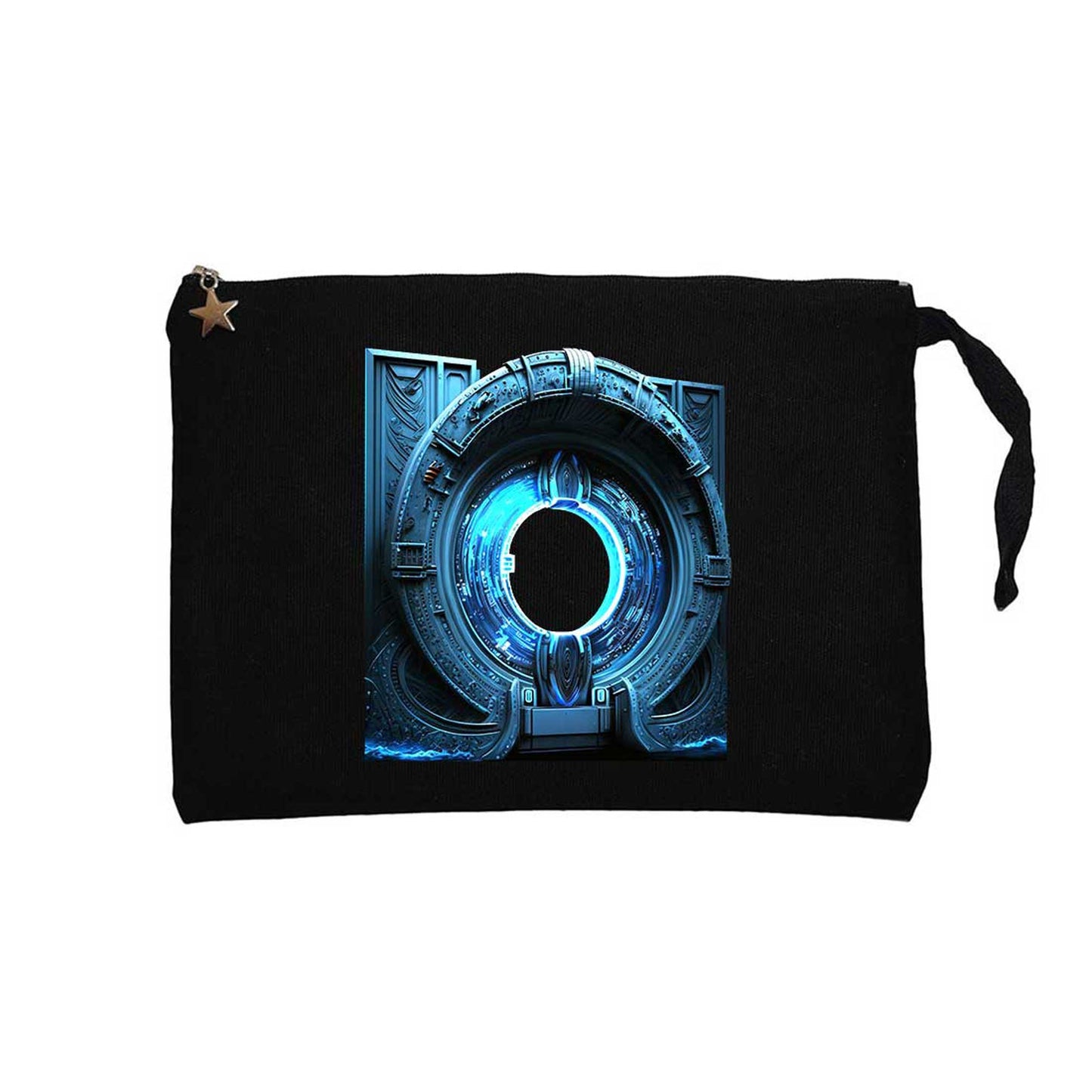 Portal Gate Siyah Clutch Astarlı Cüzdan / El Çantası