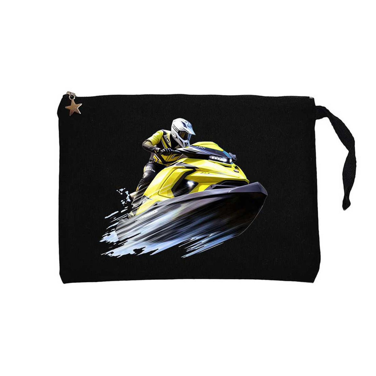Jetski Tour Siyah Clutch Astarlı Cüzdan / El Çantası