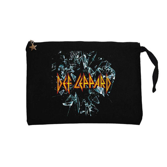 Def Leppard Breoken Siyah Clutch Astarlı Cüzdan / El Çantası