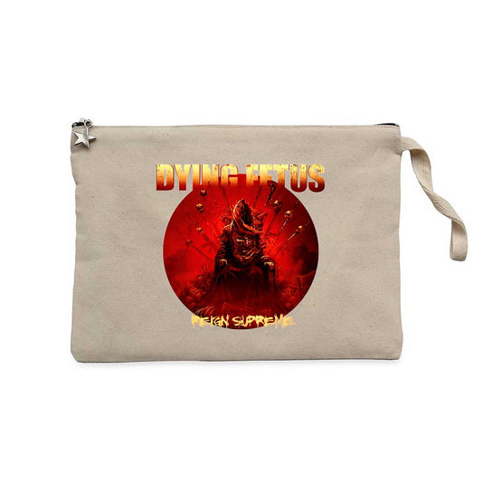 Dying Fetus Reign Supreme Krem Clutch Astarlı Cüzdan / El Çantası