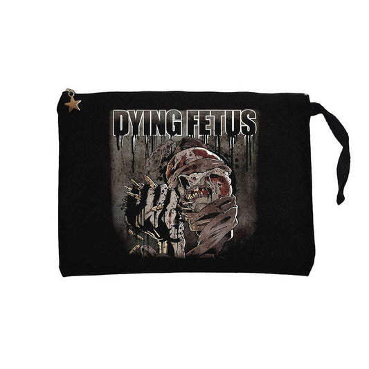 Fetus Skull Siyah Clutch Astarlı Cüzdan / El Çantası