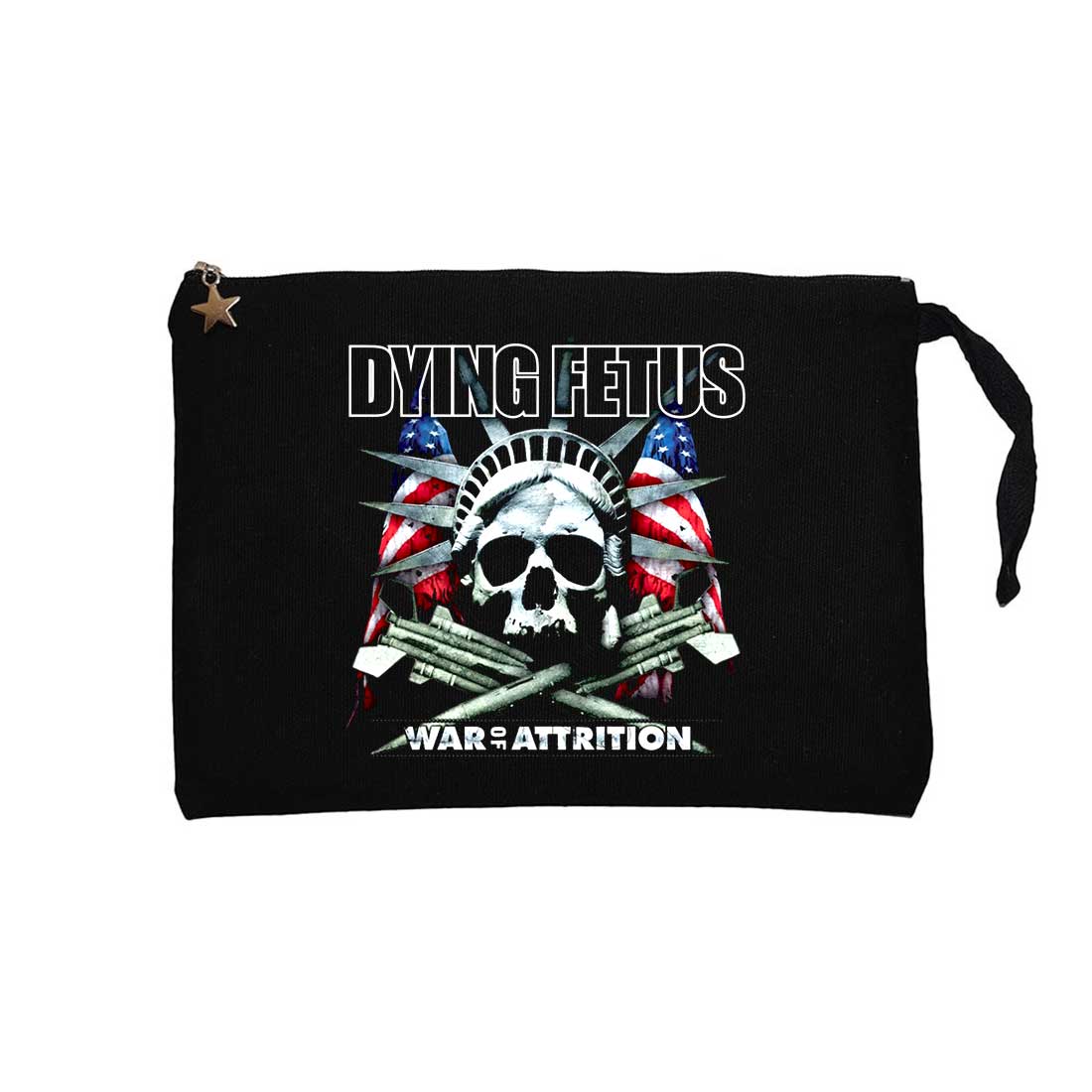 Dying Fetus War Of Attrition Siyah Clutch Astarlı Cüzdan / El Çantası