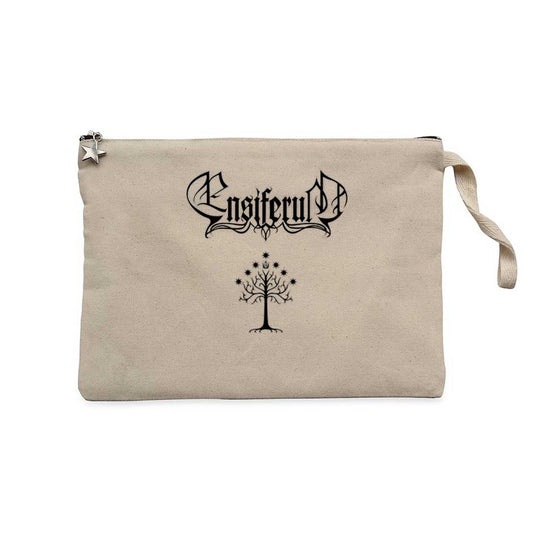 Ensiferum Tree of life Krem Clutch Astarlı Cüzdan / El Çantası