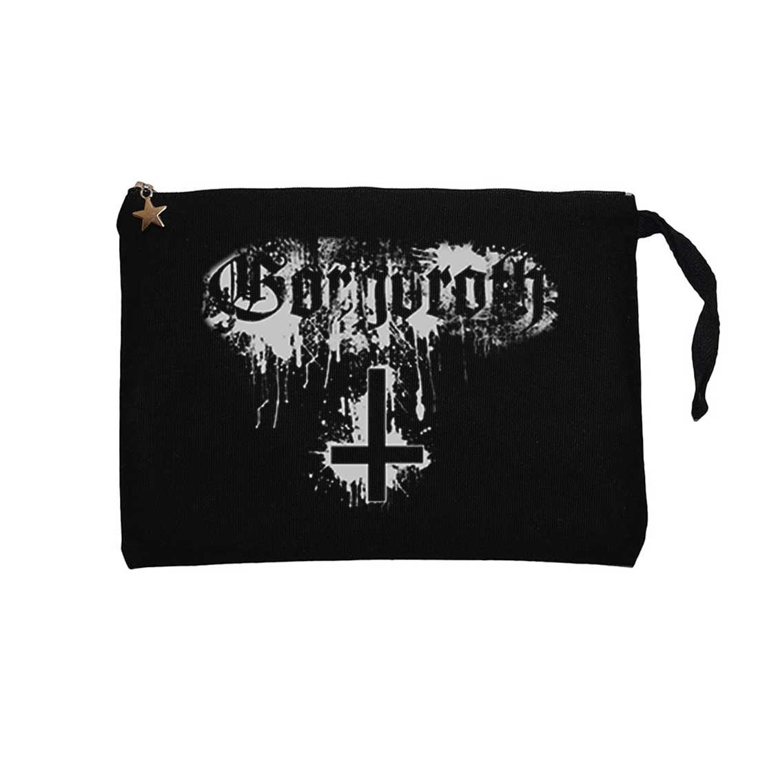 Gorgoroth Amblem Siyah Clutch Astarlı Cüzdan / El Çantası