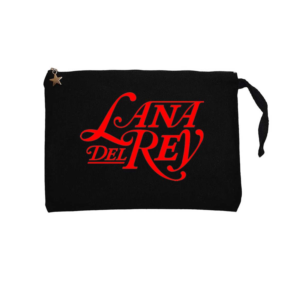 Lana Del Rey Logo Siyah Clutch Astarlı Cüzdan / El Çantası