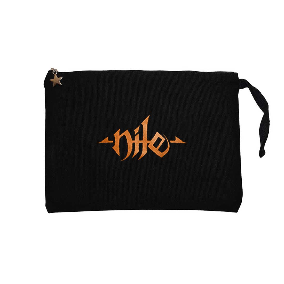 Nile Logo Color Siyah Clutch Astarlı Cüzdan / El Çantası