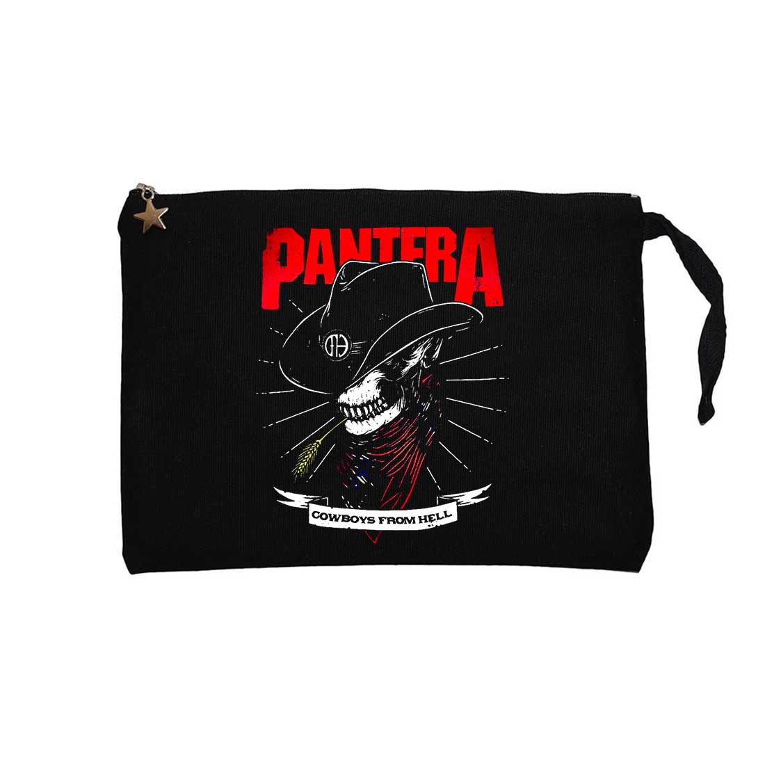 Pantera Cowboys Siyah Clutch Astarlı Cüzdan / El Çantası