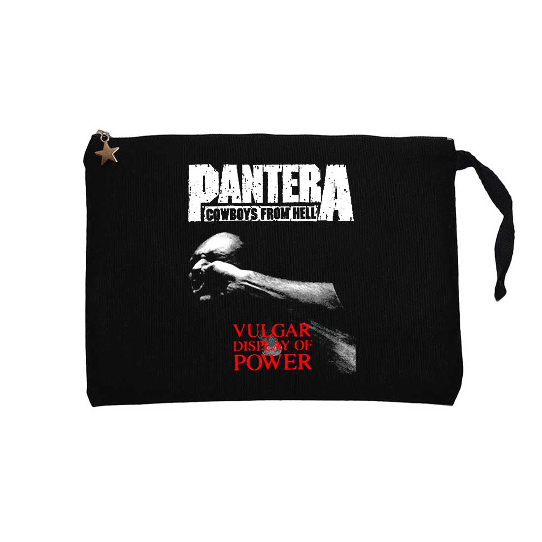 Pantera Vulgar Display Of Power Siyah Clutch Astarlı Cüzdan / El Çantası