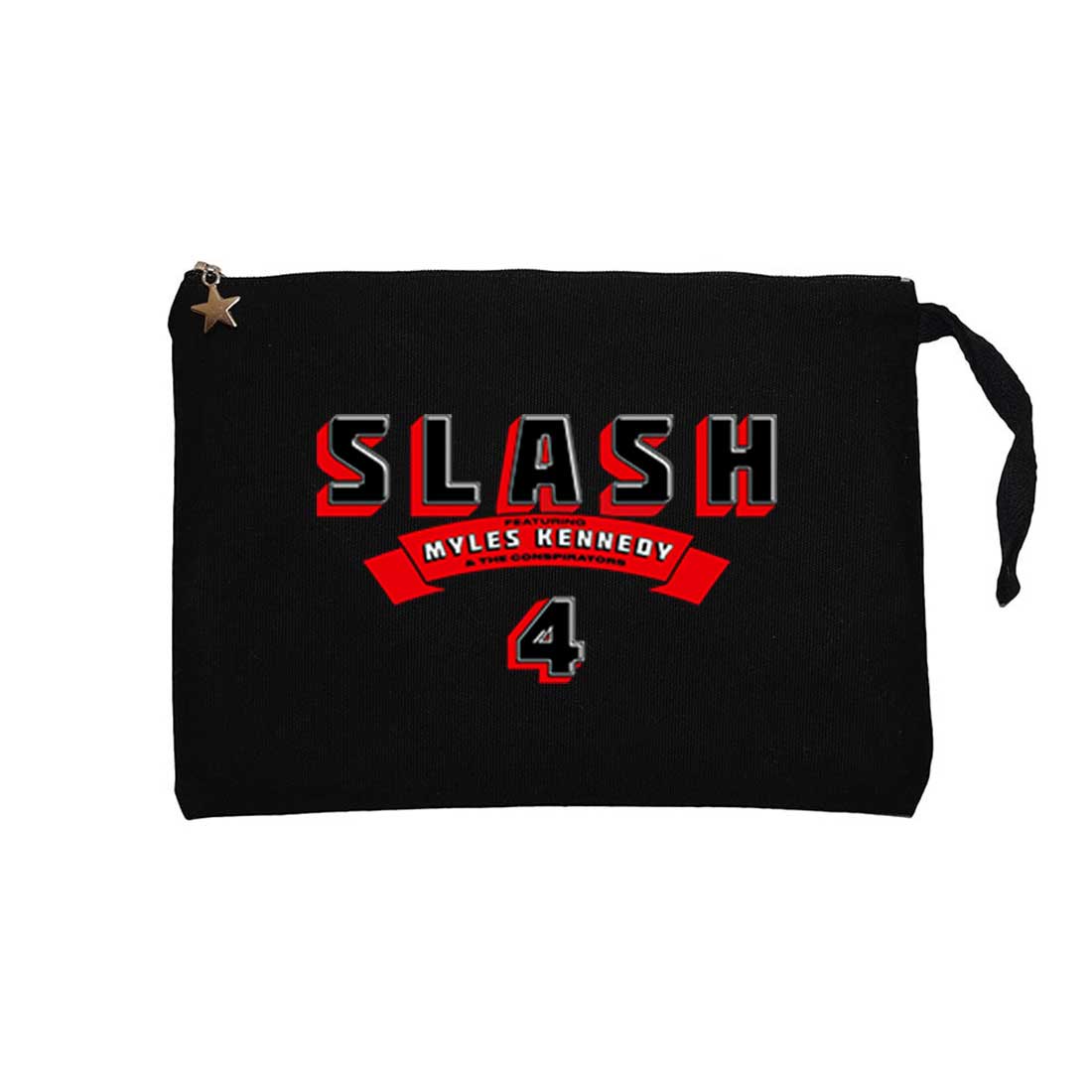 Slash 4 Album Siyah Clutch Astarlı Cüzdan / El Çantası