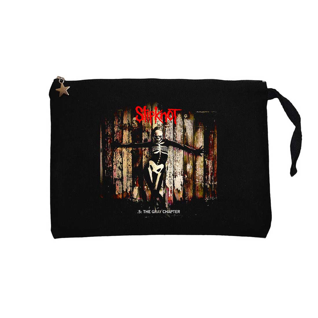 Slipknot 5 The Gray Chapter Siyah Clutch Astarlı Cüzdan / El Çantası