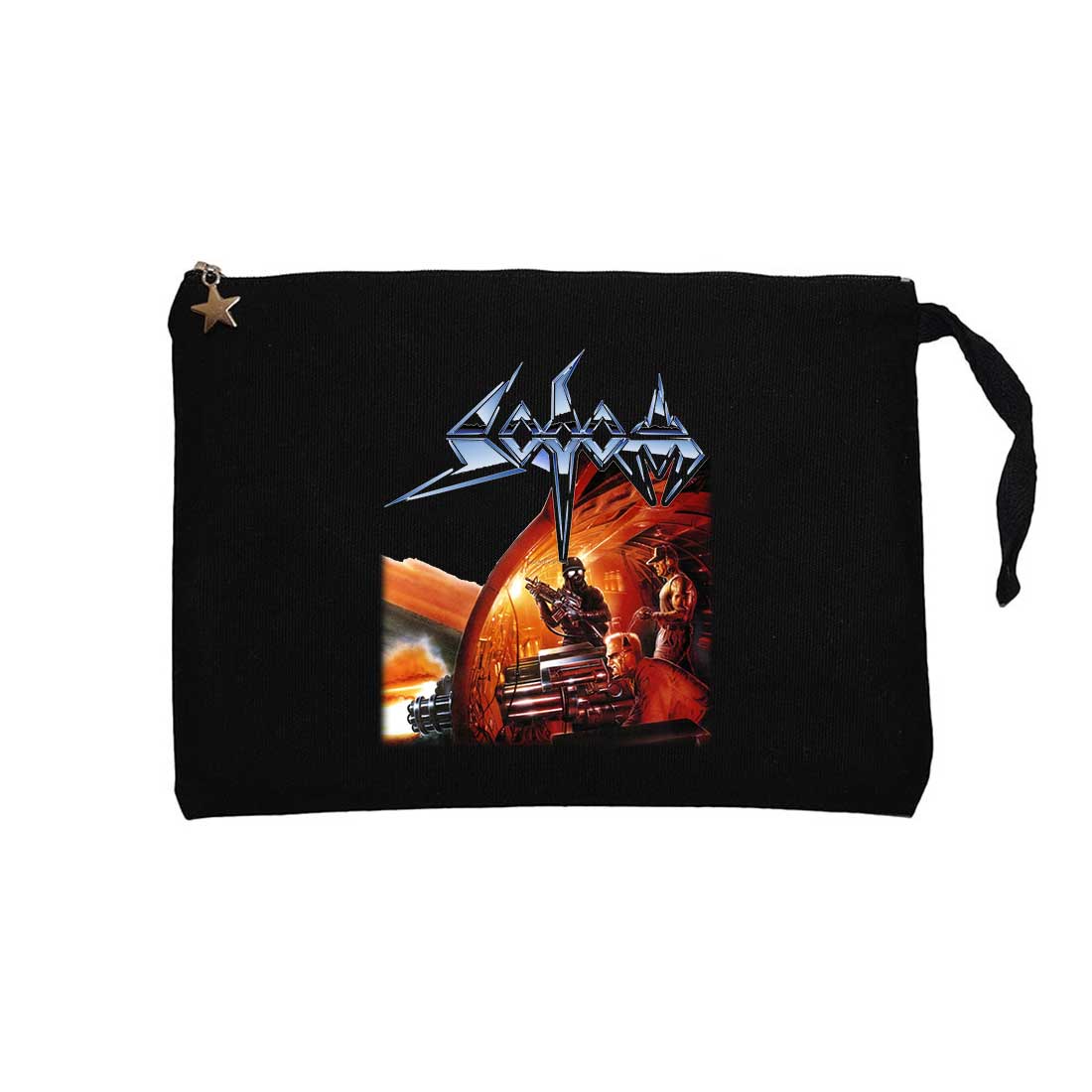 Sodom Agent Orange Siyah Clutch Astarlı Cüzdan / El Çantası
