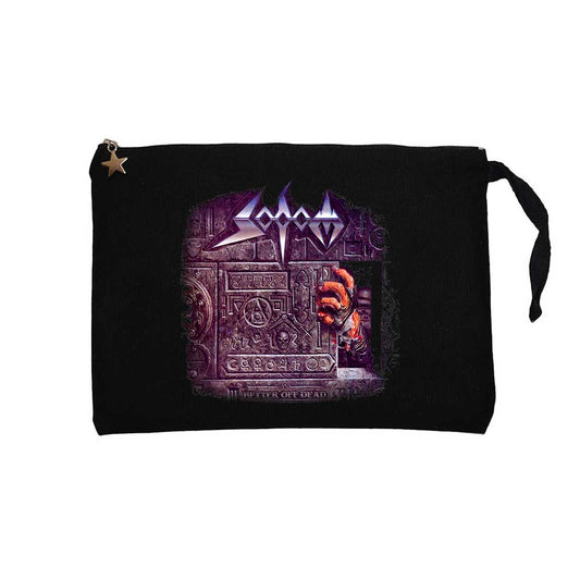 Sodom Better off Dead Siyah Clutch Astarlı Cüzdan / El Çantası