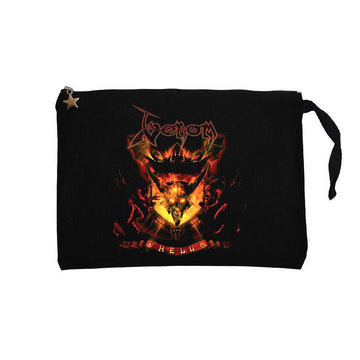 Venom Hell Siyah Clutch Astarlı Cüzdan / El Çantası