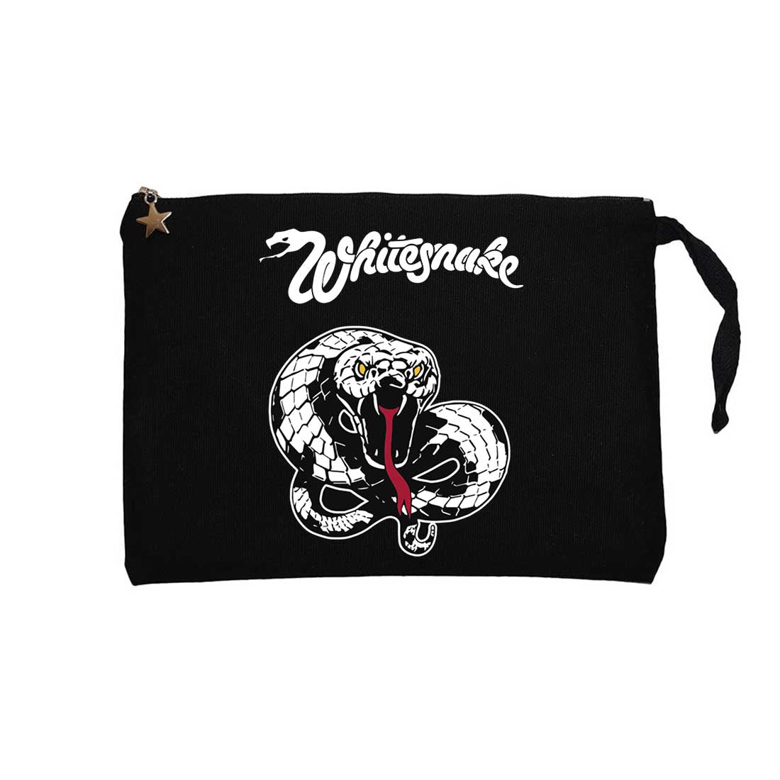 Whitesnake Trouble Siyah Clutch Astarlı Cüzdan / El Çantası