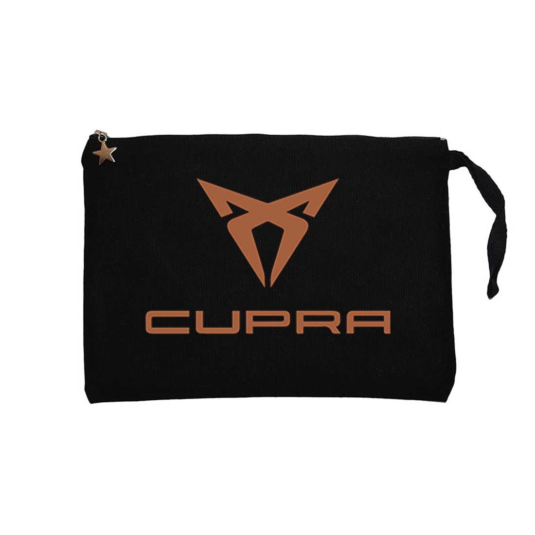 Cupra Logo Color Siyah Clutch Astarlı Cüzdan / El Çantası