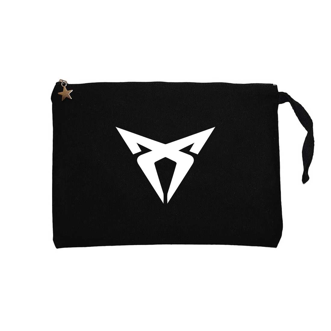 Cupra Logo Siyah Clutch Astarlı Cüzdan / El Çantası