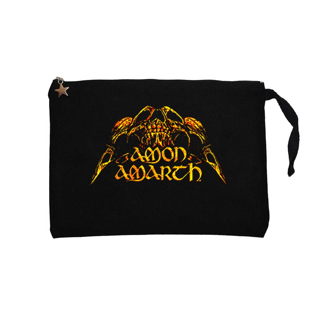 Amon Amarth Guardians Of Asgard Siyah Clutch Astarlı Cüzdan / El Çantası