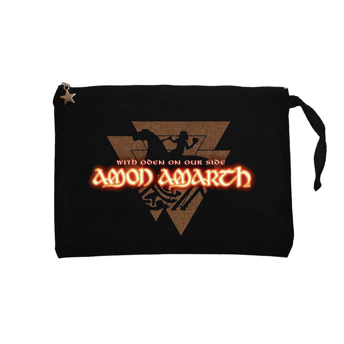 Amon Amarth With Oden on Our Side Siyah Clutch Astarlı Cüzdan / El Çantası