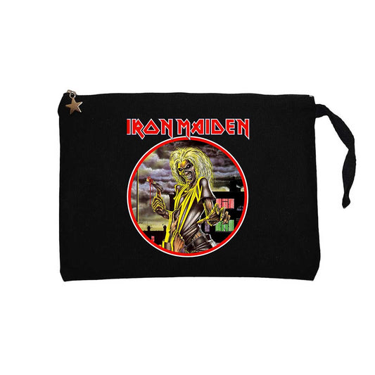 Iron Maiden Killers Siyah Clutch Astarlı Cüzdan / El Çantası