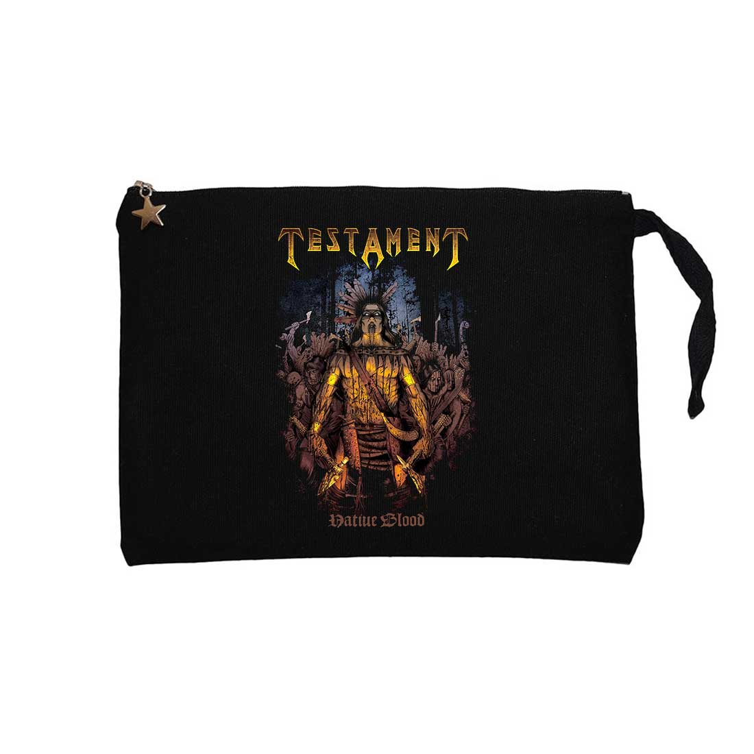 Testament Native Blood Siyah Clutch Astarlı Cüzdan / El Çantası