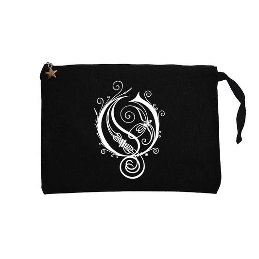 Opeth Logo Amblem Siyah Clutch Astarlı Cüzdan / El Çantası