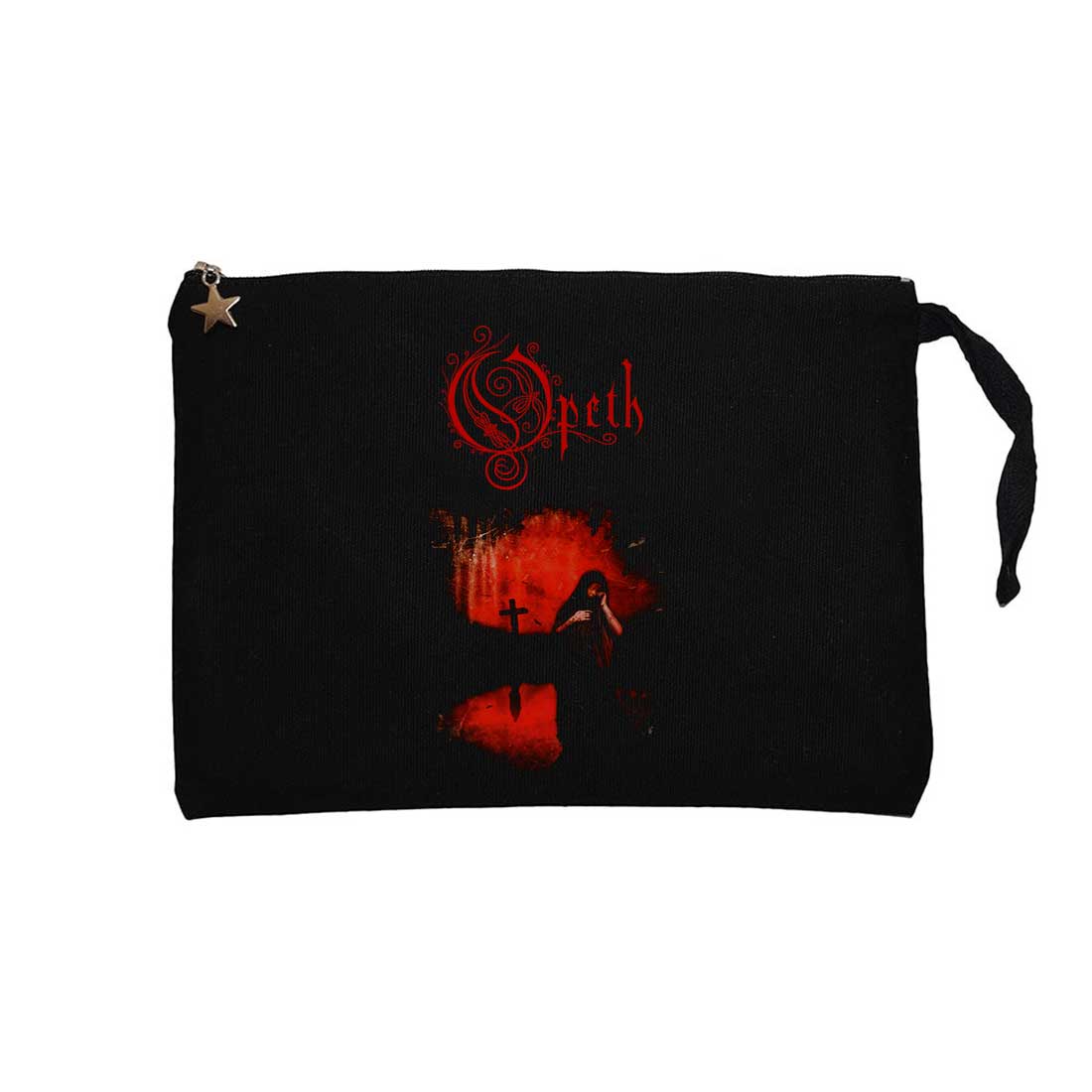 Opeth Still Life Siyah Clutch Astarlı Cüzdan / El Çantası