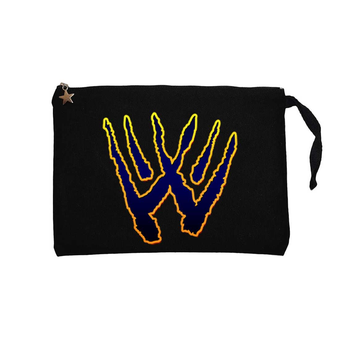 Wolverine Logo Siyah Clutch Astarlı Cüzdan / El Çantası