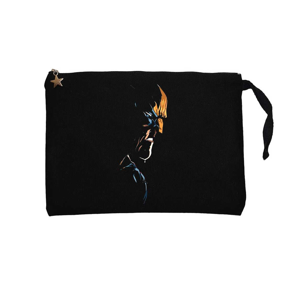 Wolverine Siluet Siyah Clutch Astarlı Cüzdan / El Çantası