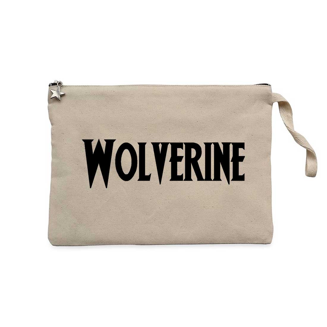 Wolverine Text Krem Clutch Astarlı Cüzdan / El Çantası