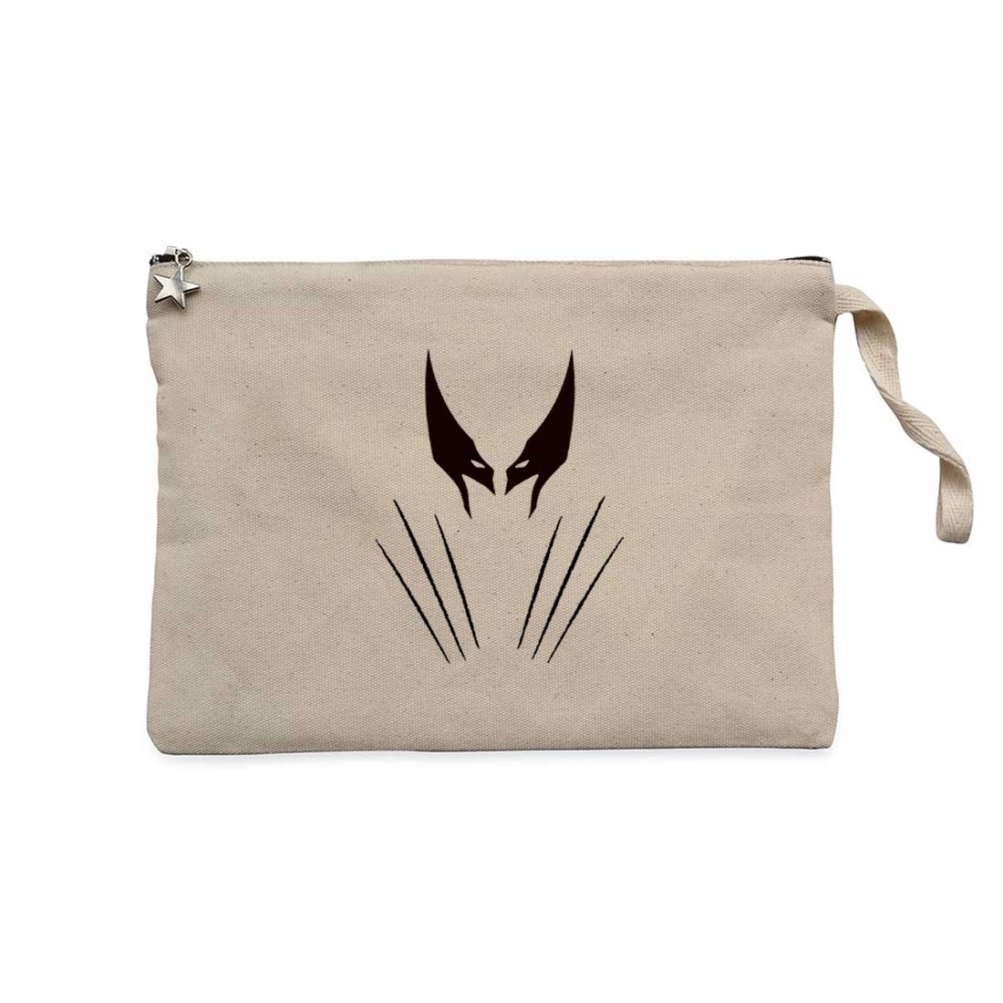 Wolverine X Men Krem Clutch Astarlı Cüzdan / El Çantası