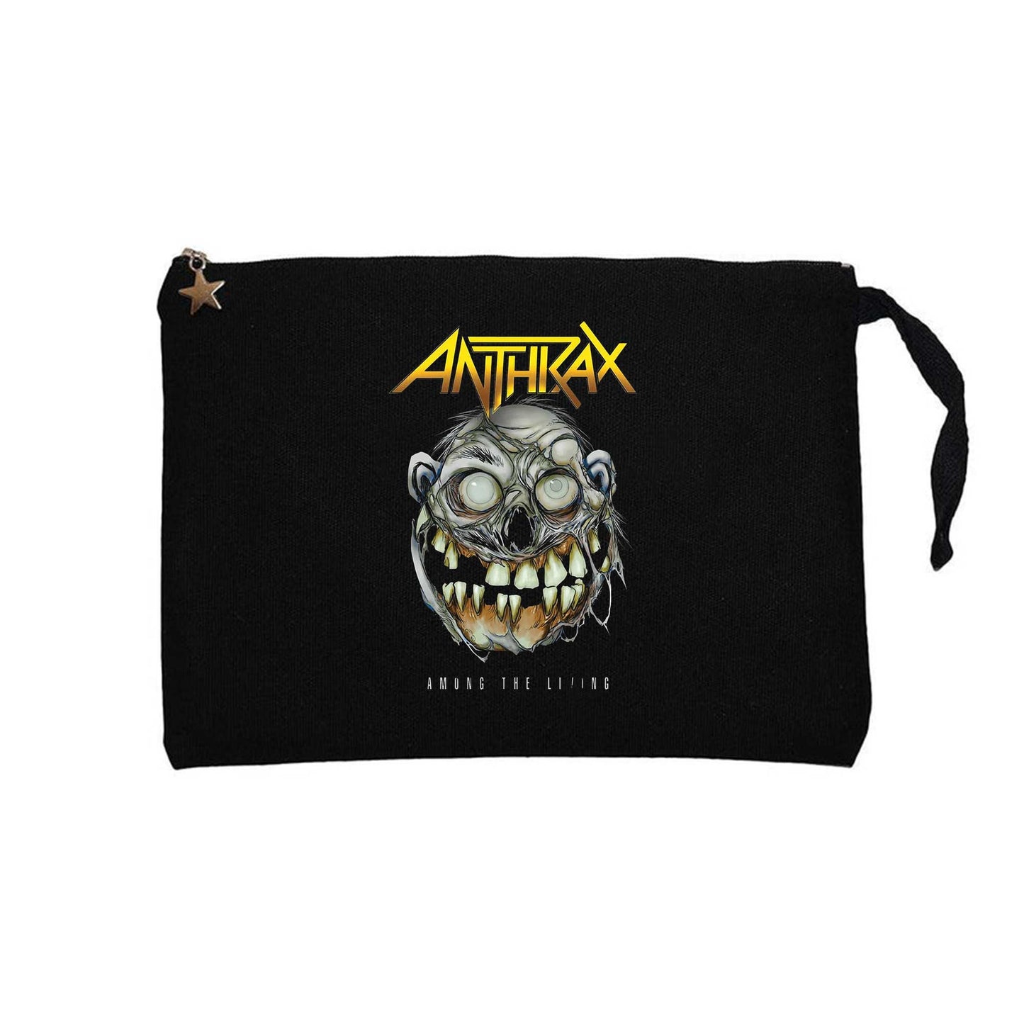 Anthrax Amung The Living Siyah Clutch Astarlı Cüzdan / El Çantası
