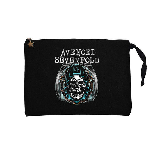 Avenged Sevenfold Nightmare A7X Siyah Clutch Astarlı Cüzdan / El Çantası
