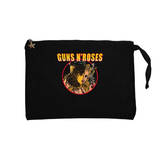 Guns N Roses Woman Siyah Clutch Astarlı Cüzdan / El Çantası