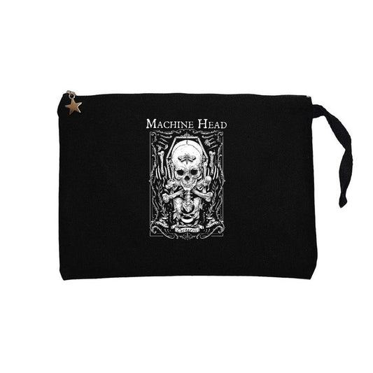 Machine Head Catharsis Siyah Clutch Astarlı Cüzdan / El Çantası