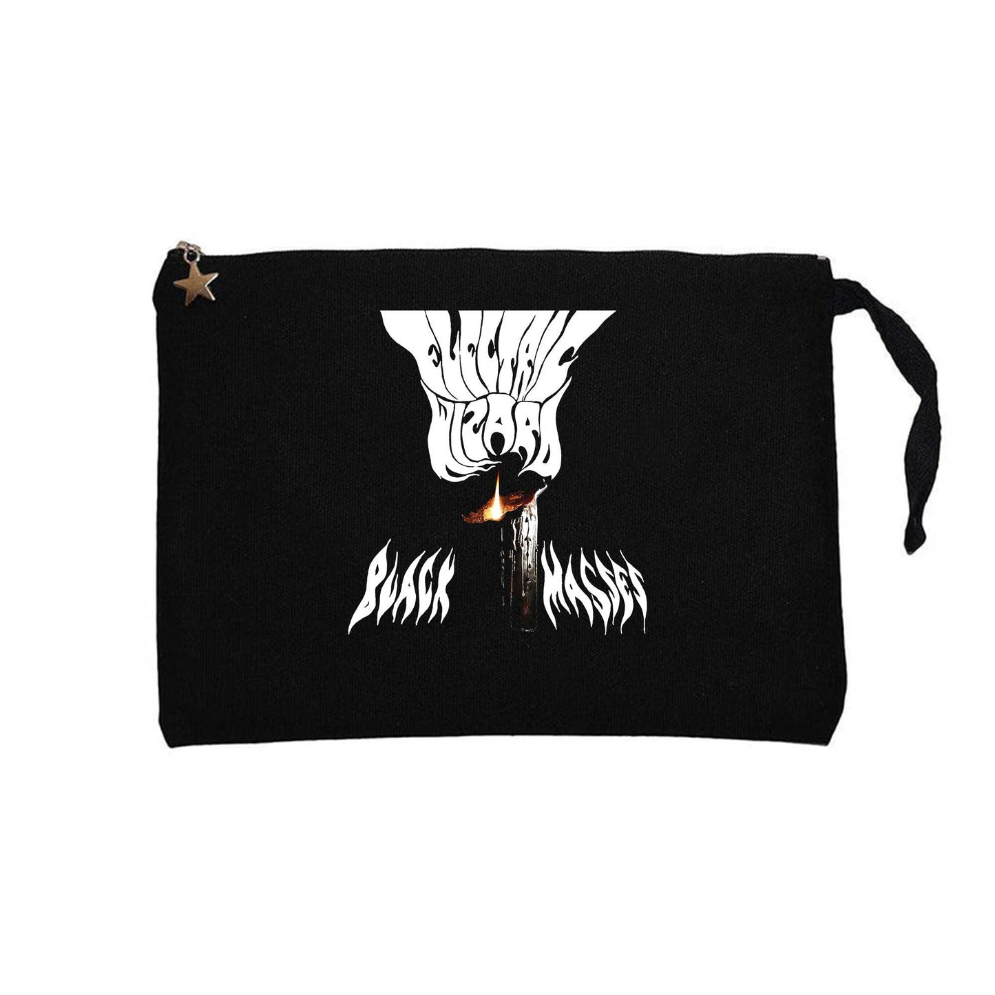 Electric Wizard Black Masses Siyah Clutch Astarlı Cüzdan / El Çantası