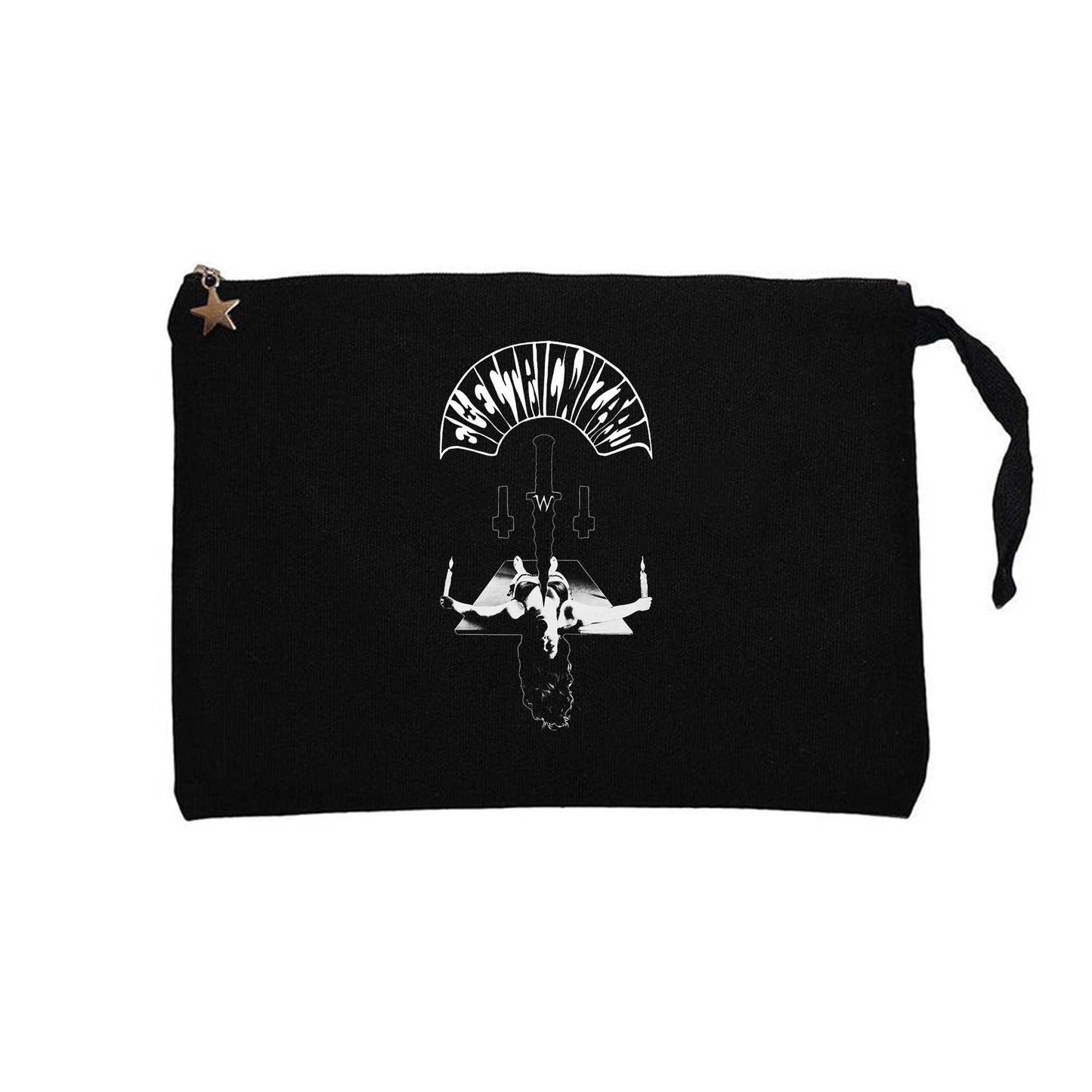 Electric Wizard Cvlt Nation Collab Siyah Clutch Astarlı Cüzdan / El Çantası