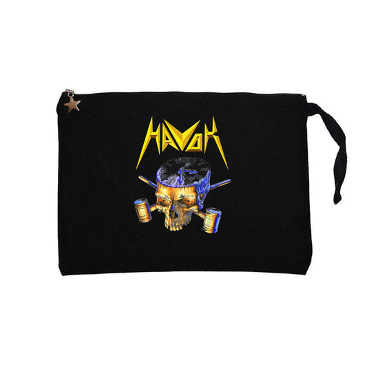Havok Band Deals Merch Siyah Clutch Astarlı Cüzdan / El Çantası