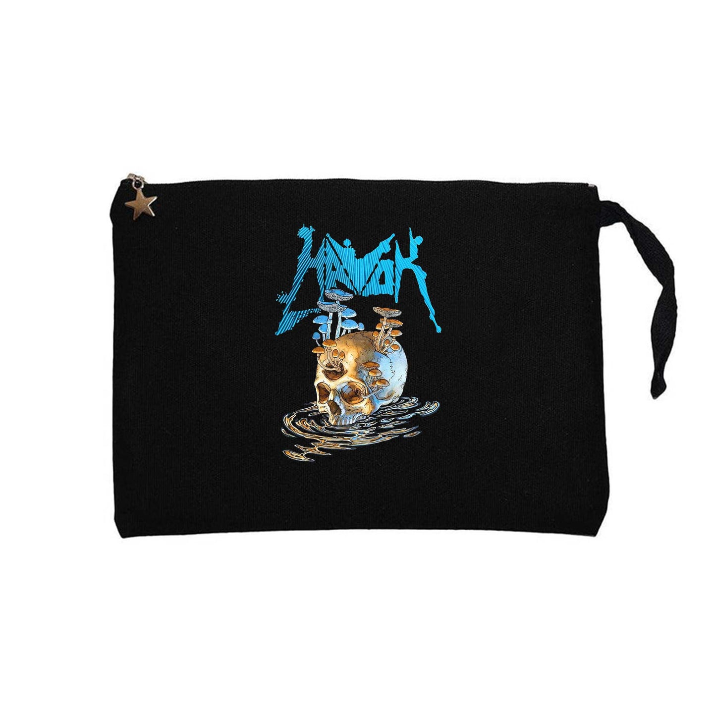 Havok Skull Siyah Clutch Astarlı Cüzdan / El Çantası