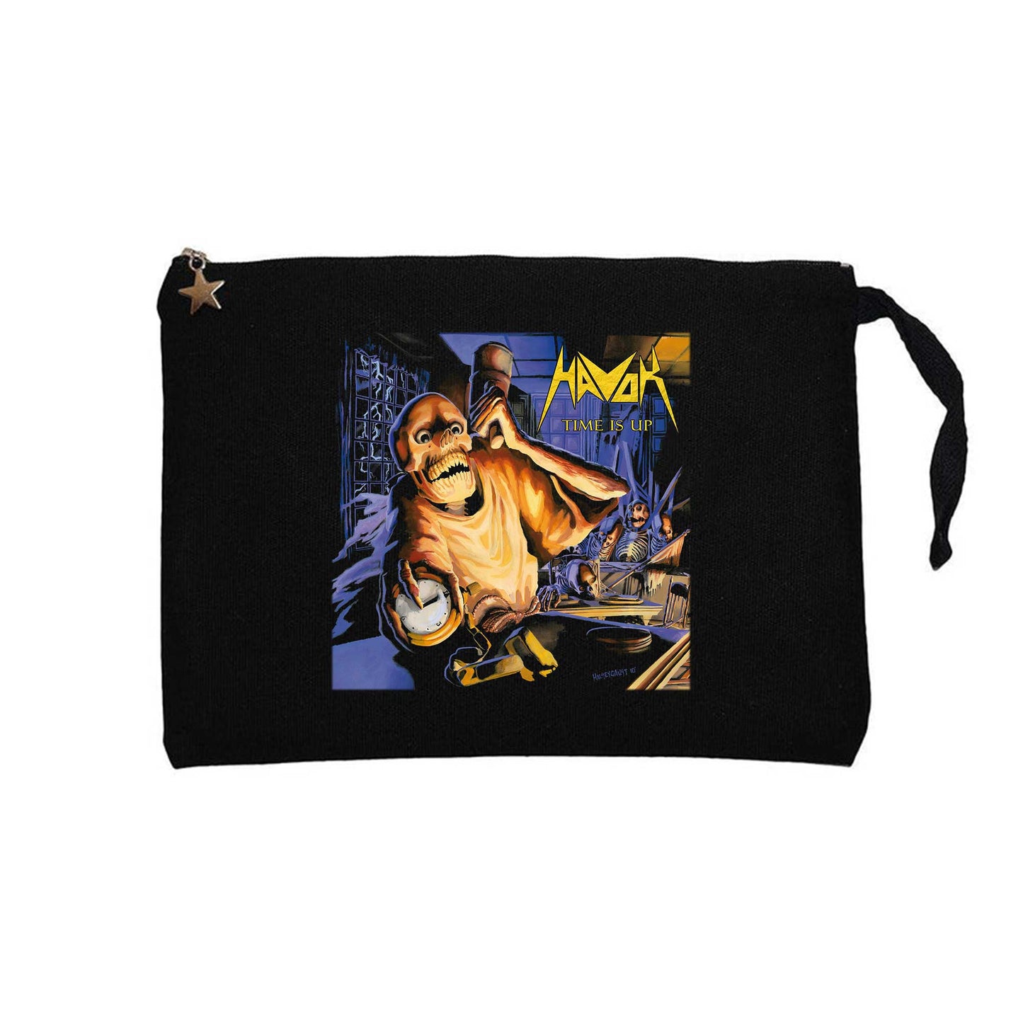 Havok Time Is Up Siyah Clutch Astarlı Cüzdan / El Çantası