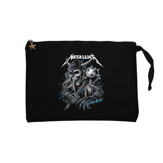 Metallica Vikings Siyah Clutch Astarlı Cüzdan / El Çantası