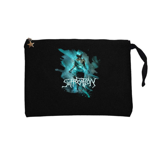 Suffacation Of The Dark Light Siyah Clutch Astarlı Cüzdan / El Çantası