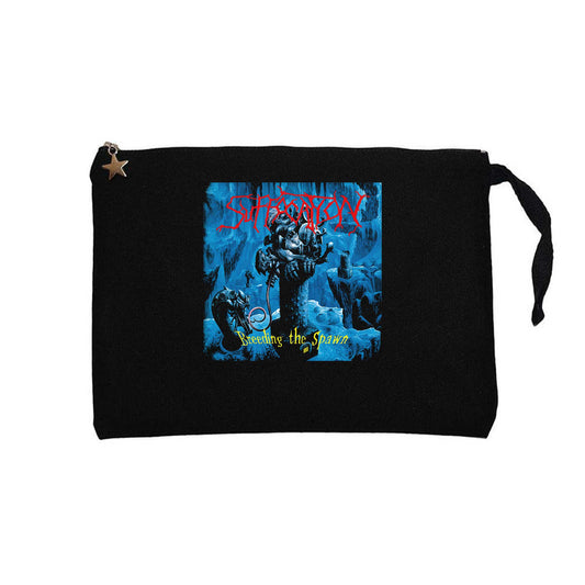 Suffacation Breeding The Spawn Siyah Clutch Astarlı Cüzdan / El Çantası