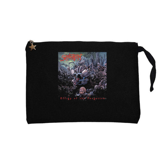 Suffacation Effigy Of The Forgotten Siyah Clutch Astarlı Cüzdan / El Çantası