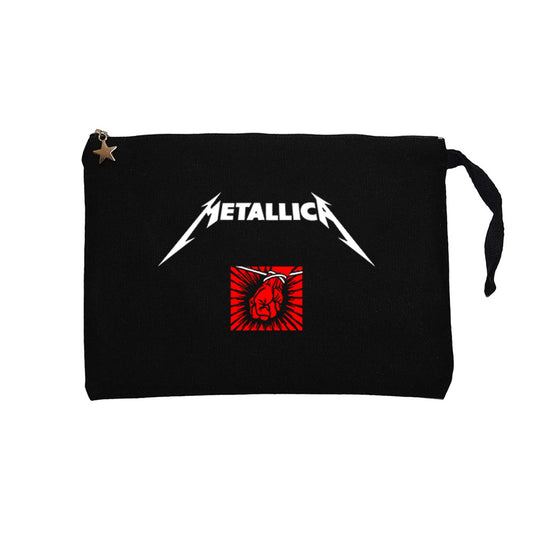 Metallica St. Anger Siyah Clutch Astarlı Cüzdan / El Çantası
