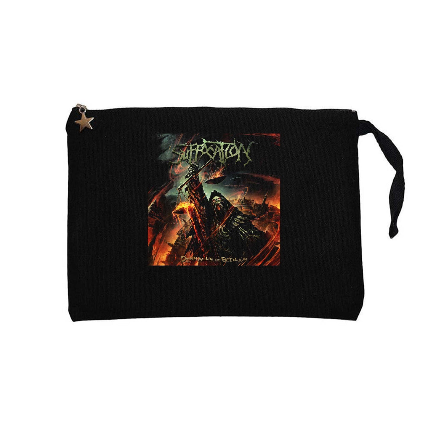 Suffocation Pinnacle Of Bedlam Siyah Clutch Astarlı Cüzdan / El Çantası