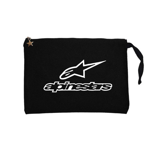 Alpinestars Logo Text Siyah Clutch Astarlı Cüzdan / El Çantası