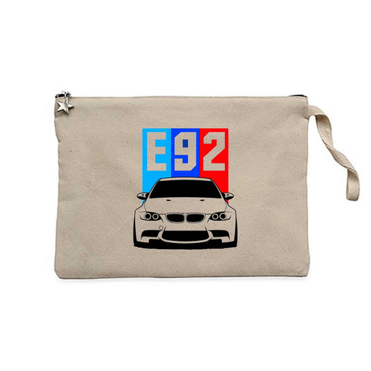 BMW E92 Krem Clutch Astarlı Cüzdan / El Çantası