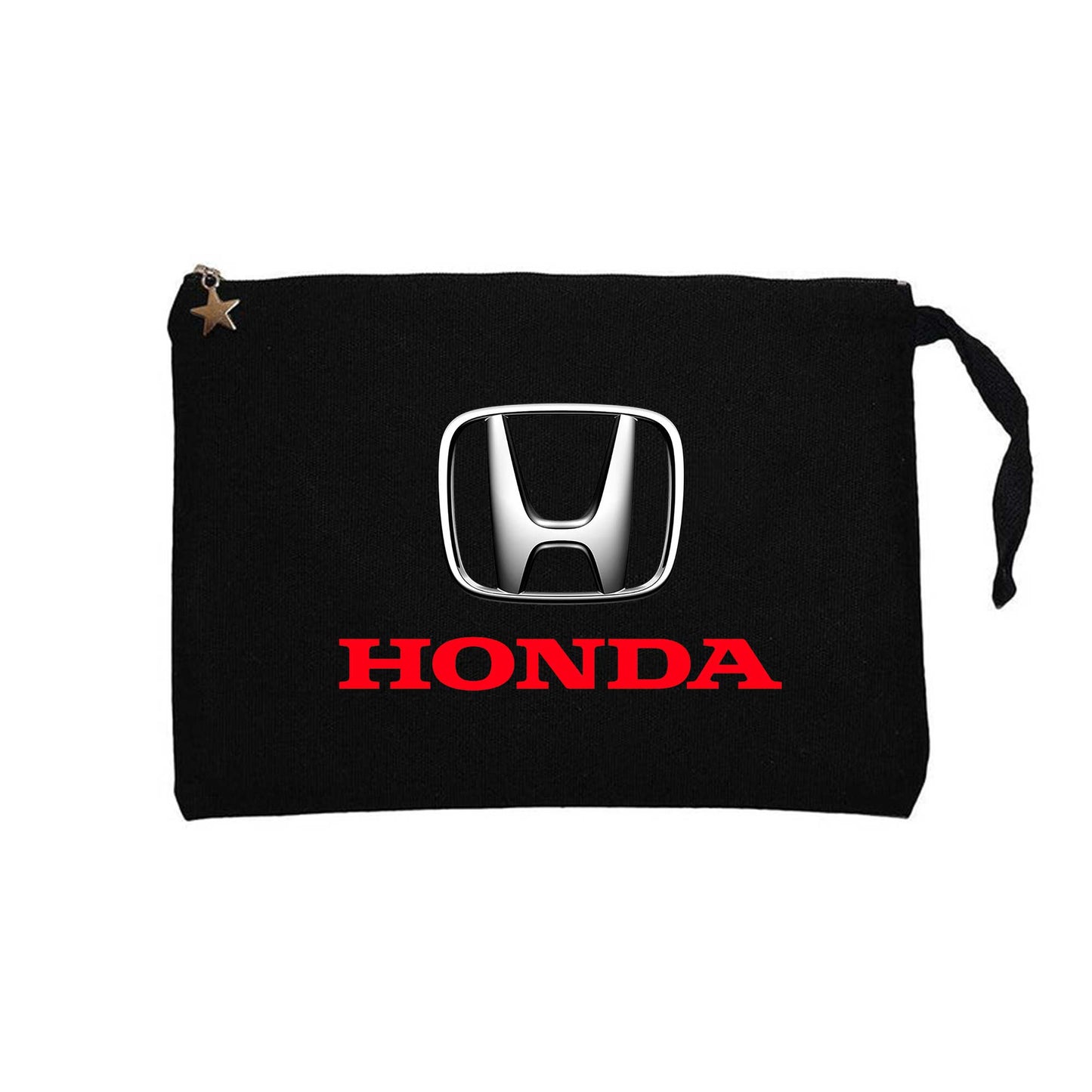 Honda Red Logo Siyah Clutch Astarlı Cüzdan / El Çantası
